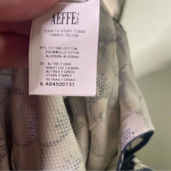 Philosophy di Alberta Ferretti White Blue Sleeveless Sheath Dress Size 6 US - Picture 5 of 6